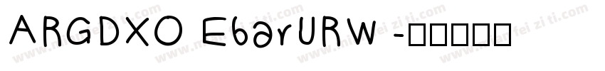 ARGDXO EbarURW 字体转换